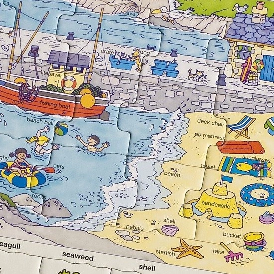 Výukové puzzle LARSEN: angličtina u moře