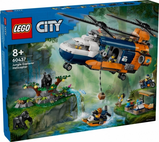 LEGO City 60437 Helikoptéra na průzkum džungle v základním táboře