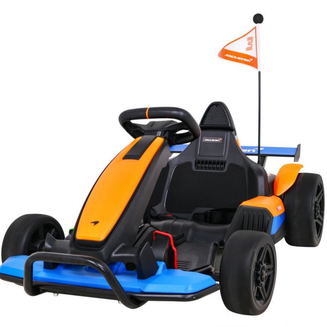 Dětská bateriová motokára McLaren Drift + funkce Drift + sportovní sedadlo + LED světla + pomalý start + EVA