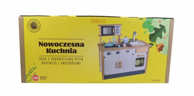 Dřevěná kuchyně s příslušenstvím Moderní