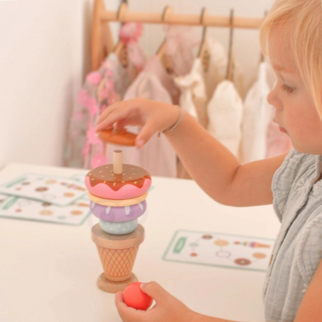 Woopie Green dřevěné zmrzliny montessori cukrárna