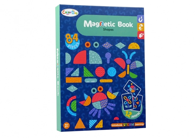 Magnetická skládačka Kniha tvarů Karty