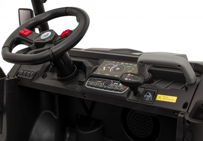 Auto Pick-Up Speed 900 pro děti černé + pohon 4x4 + pohyblivá pumpa + zavazadlový prostor + dálkové ovládání + lopata + LED audio