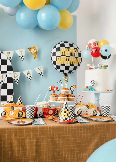 Banner Happy Birthday Cups 2,5 m