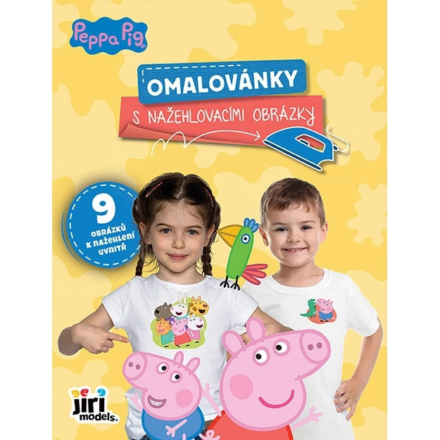 Omalovánka s nažehlovacími obrázky Prasátko Peppa