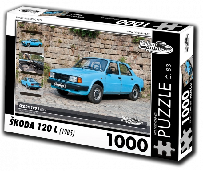 RETRO-AUTA Puzzle č. 83 Škoda 120 L (1985) 1000 dílků