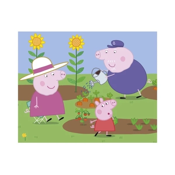 DINO Obrázkové kostky Prasátko Peppa: Veselý den, 20 kostek