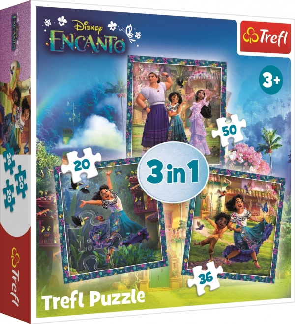 TREFL Puzzle Encanto: Postavy 3v1 (20,36,50 dílků)