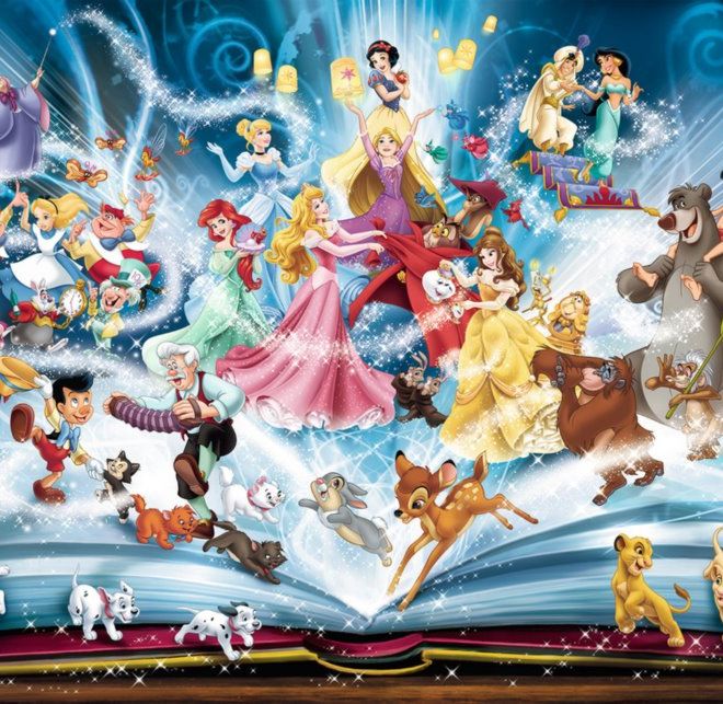 RAVENSBURGER Puzzle Disneyho magická kniha pohádek 1500 dílků
