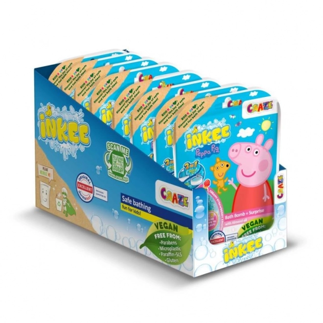 INKEE - Šumivá bomba do vany s překvapením - Peppa Pig