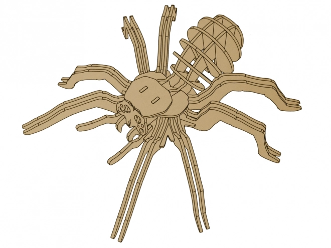 3D prostorové dřevěné puzzle Spider Educational Folding 31 dílků