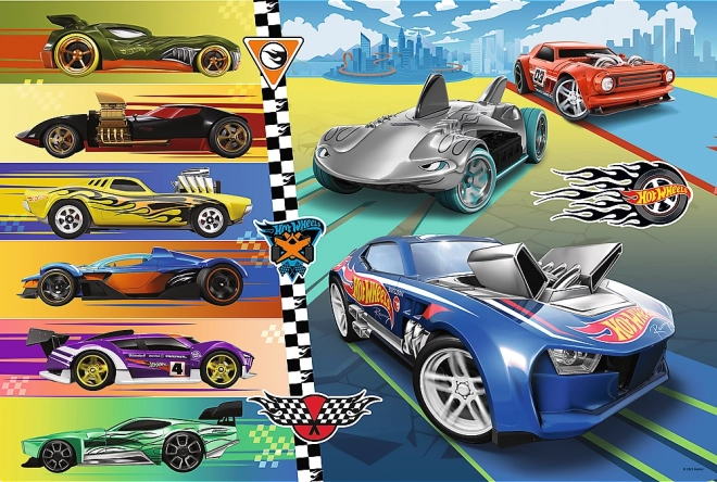 Puzzle 24 Maxi Hot Wheels Rychlá Auta