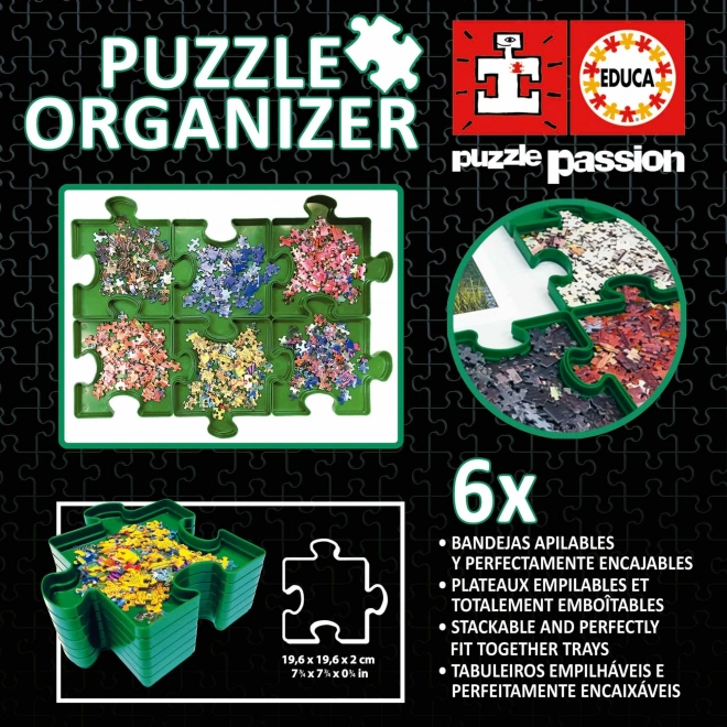 EDUCA Organizér na puzzle (třídič)