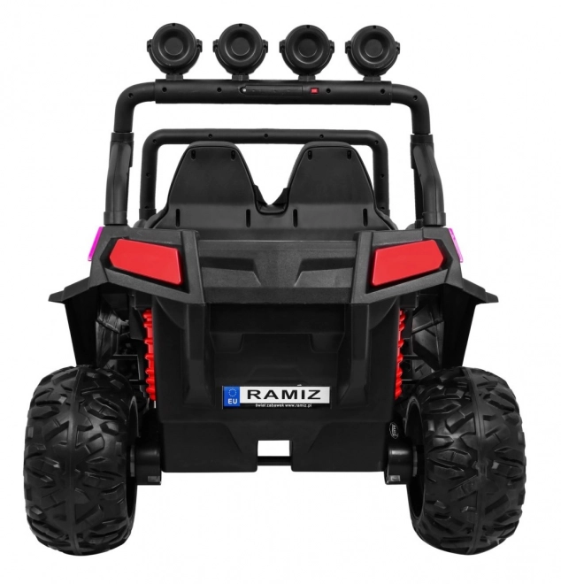 Dětská terénní buggy Grand Lift růžová + pohon 4x4 + dálkové ovládání + nosič zavazadel + rádio MP3 + LED dioda