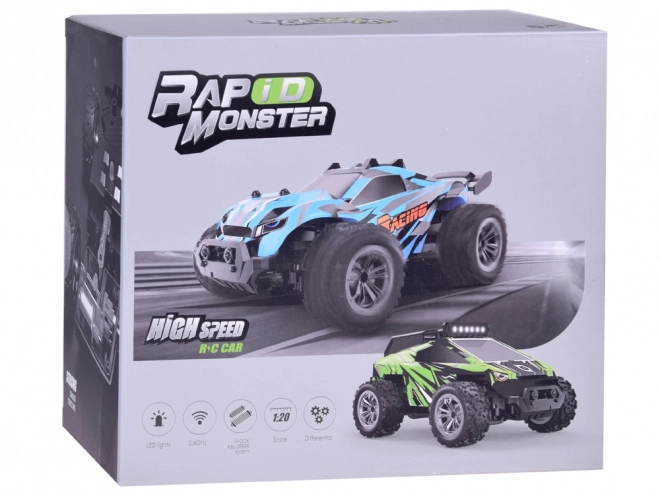 Zdalně ovládané auto Rapid Monster s podsvícením