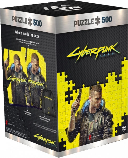 GOOD LOOT Puzzle Cyberpunk 2077 - Keyart male V (muž) 500 dílků