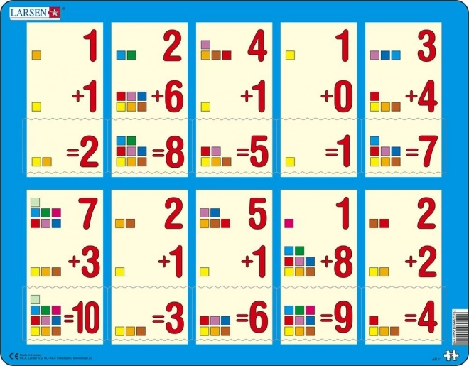 Larsen puzzle sčítání do deseti