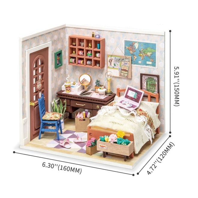Annina ložnice - DIY miniaturní domek