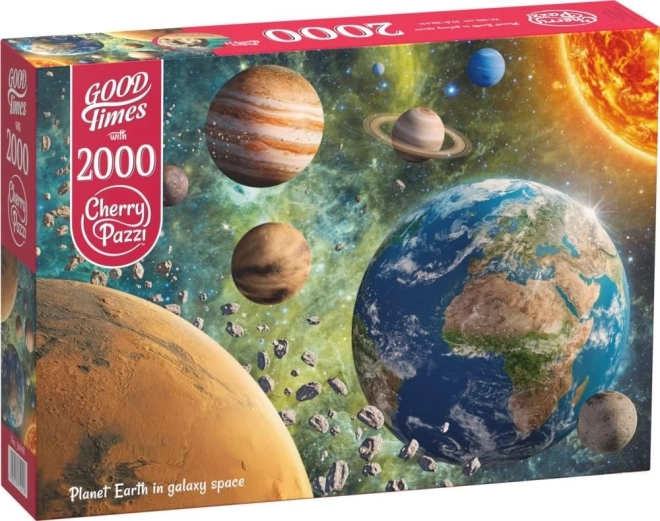 Puzzle Planeta Země v galaxii 2000 dílků