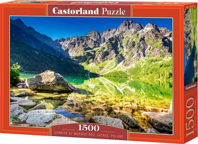 Puzzle 1500 dílků Morskie Oko východ slunce Tatry