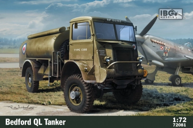 Překližkový model Bedford QL Tanker 1/72