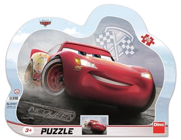 Dino Puzzle Cars 3: Blesk McQueen 25 dílků