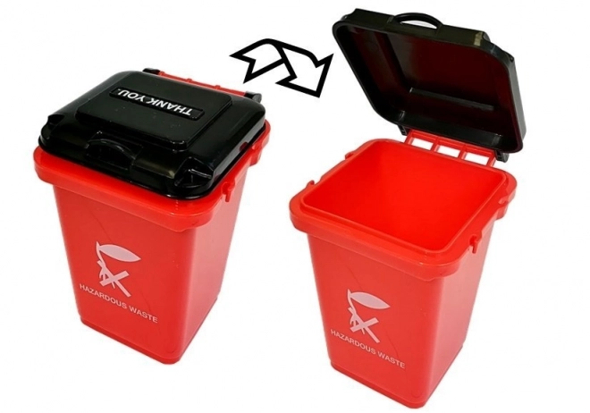 Environmentální hra Environmentální třídění odpadů 4 kontejnery