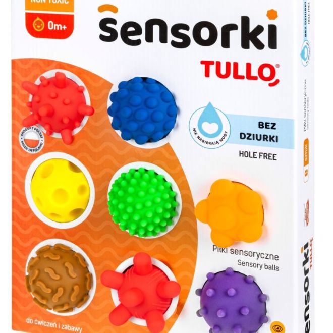 Tullo Sensor Balls - 8 kuliček bez otvorů