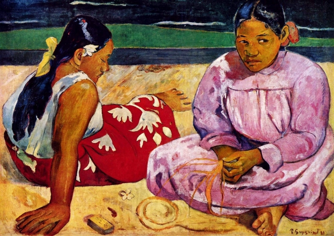 Užijte si puzzle Paul Gauguin: Tahitské ženy 1000 dílků