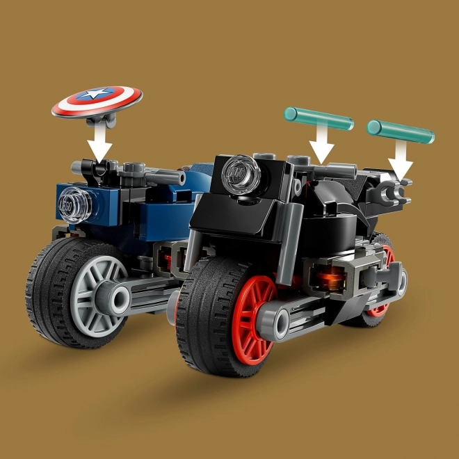 LEGO Super Heroes 76260 Black Widow a Captain America na motorkách
