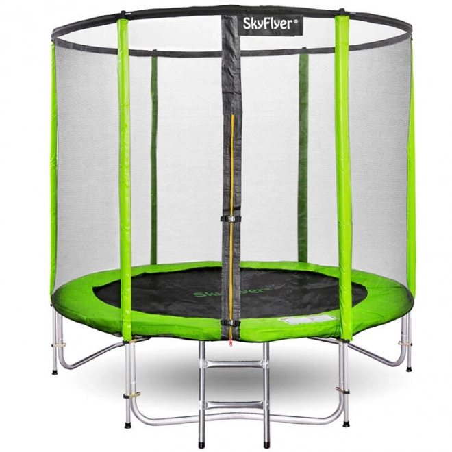 Trampolína SkyFlyer 2v1 s RINGEM 180cm s žebříkem