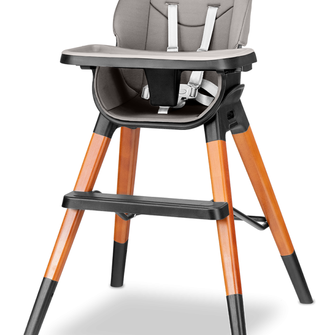 LIONELO Jídelní židlička Mona Black Onyx 4v1