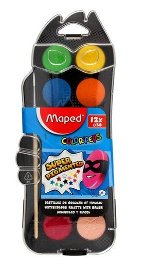 MAPED Vodové barvy Color'Peps 12ks
