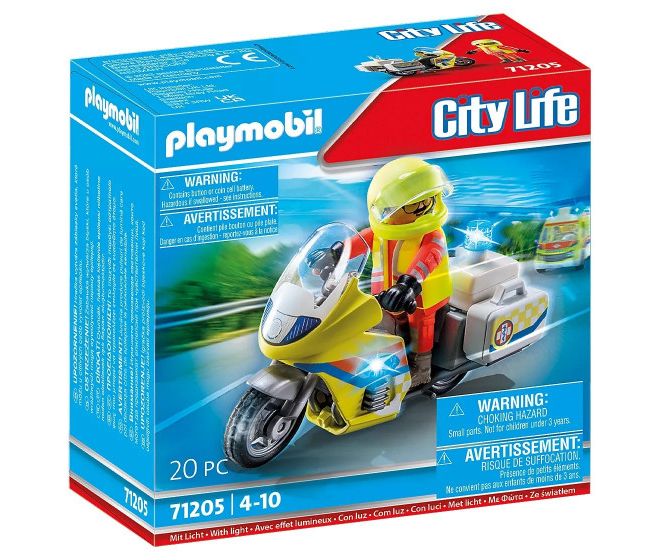 City Life 71205 Záchranářské kolo se světly v sadě s figurkou