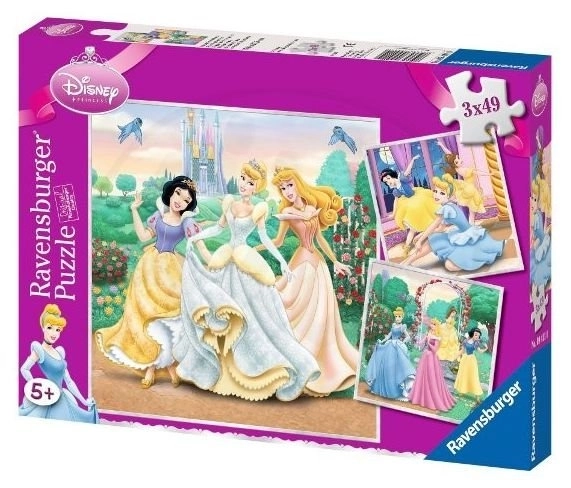 RAVENSBURGER Puzzle Disney princezny: Sny 3x49 dílků