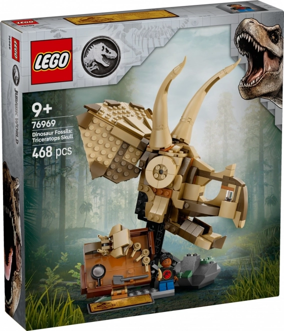 Lego Jurassic World dinosauří lebka triceratopse