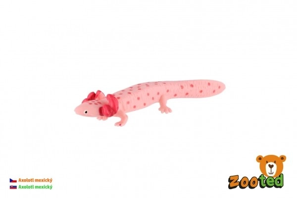 Axolotl mexický zooted plast 8cm v sáčku