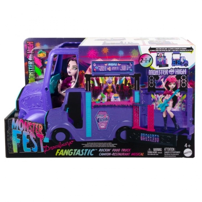 Sada panenek Monster High Concert Food Truck Draculaura