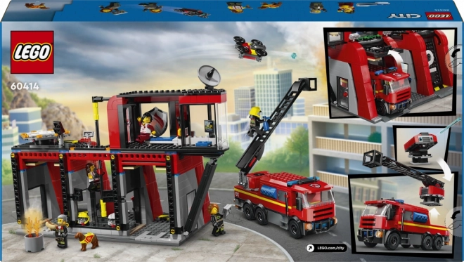 LEGO® City 60414 Hasičská stanice s hasičským vozem