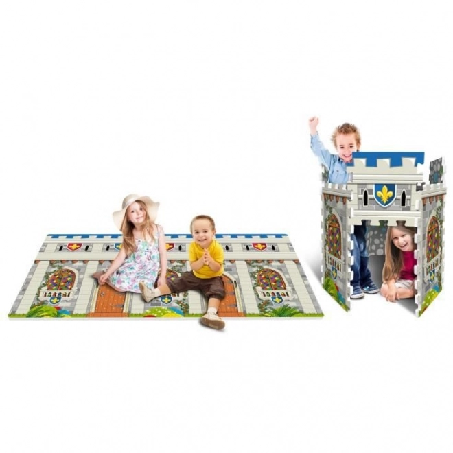 STAMP TP674008 - 3D pěnové podlahové puzzle hrad - 14 dílů