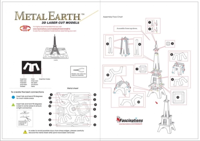 METAL EARTH 3D puzzle Eiffelova věž