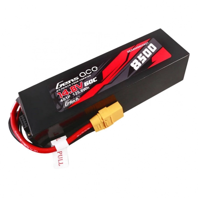 Gens ace G-Tech 8500mAh 14,8V 60C 4S1P Lipo Battery Pack Pouzdro z PC materiálu s konektorem XT90