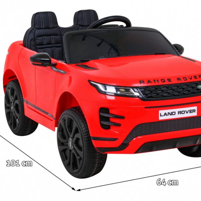 Range Rover Evoque na baterie pro děti Červený + dálkové ovládání + pomalý start + LED MP3