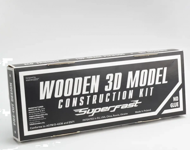 WOODEN CITY 3D puzzle Superfast Car Carrier Truck