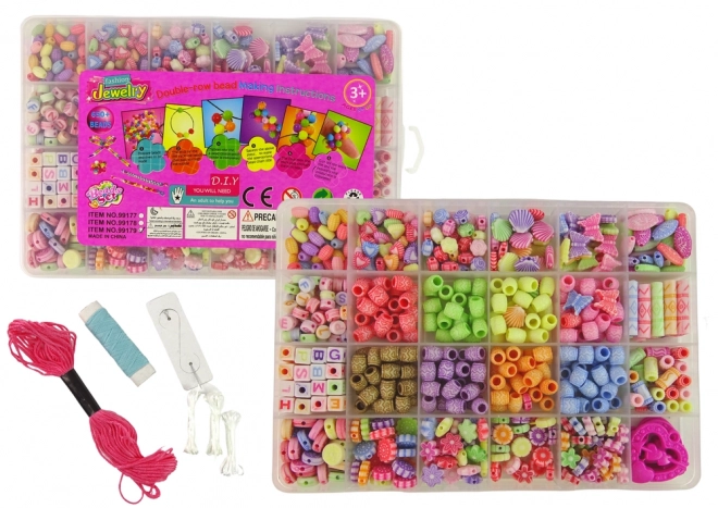 650 korálků plastový náramek šperky Box Set