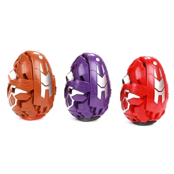 Transformer vejce/dinosaurus plast 8cm 3 barvy