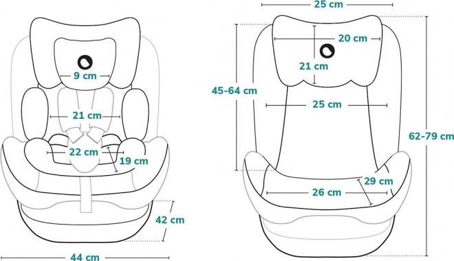 LIONELO Autosedačka Bastiaan One Isofix 0-36 kg – Black Onyx