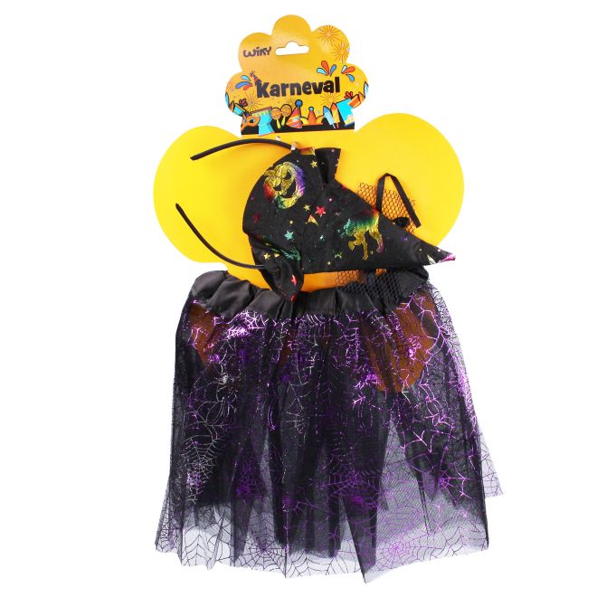 Halloweenský kostým pro děti - čarodějnice/pavouk