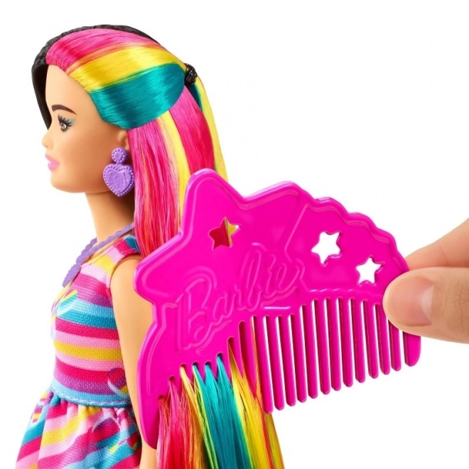 Panenka Barbie Totally Hair s barevnými vlasy a doplňky