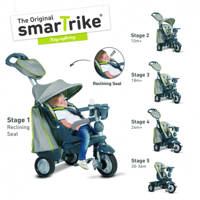 Tříkolka Smart Trike 5 v 1 Explorer Style šedá
